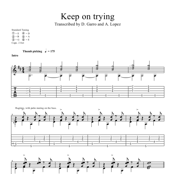 Keep on trying