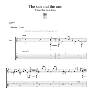 The sun and the rain