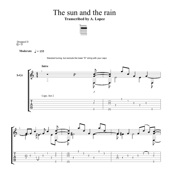 The sun and the rain